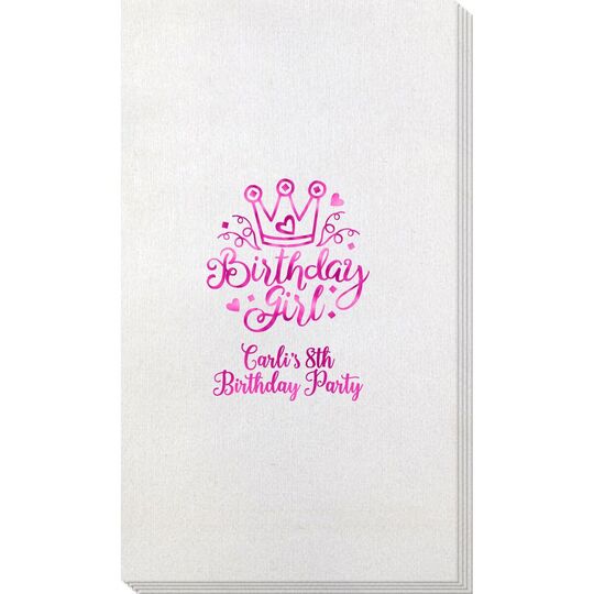 Birthday Girl Bamboo Luxe Guest Towels